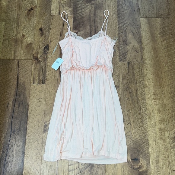 NWT Lush Woman’s Peach Night Dress Size L - Picture 3 of 4